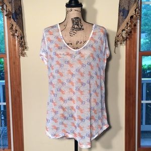 Mudd XL Juniors Sheer Unicorn Top